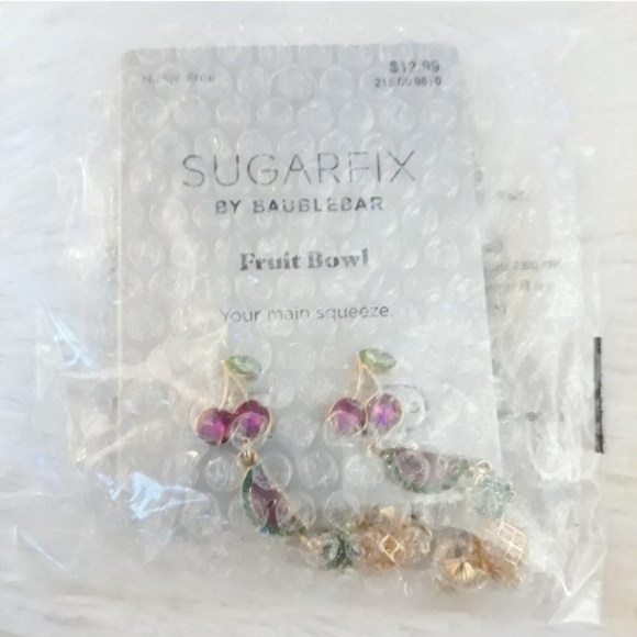 ✨️SUGAR FIX "Fruit Bowl" Your Main Squeeze Dangle Drop Earrings" (Gold)✨️ - Picture 3 of 4